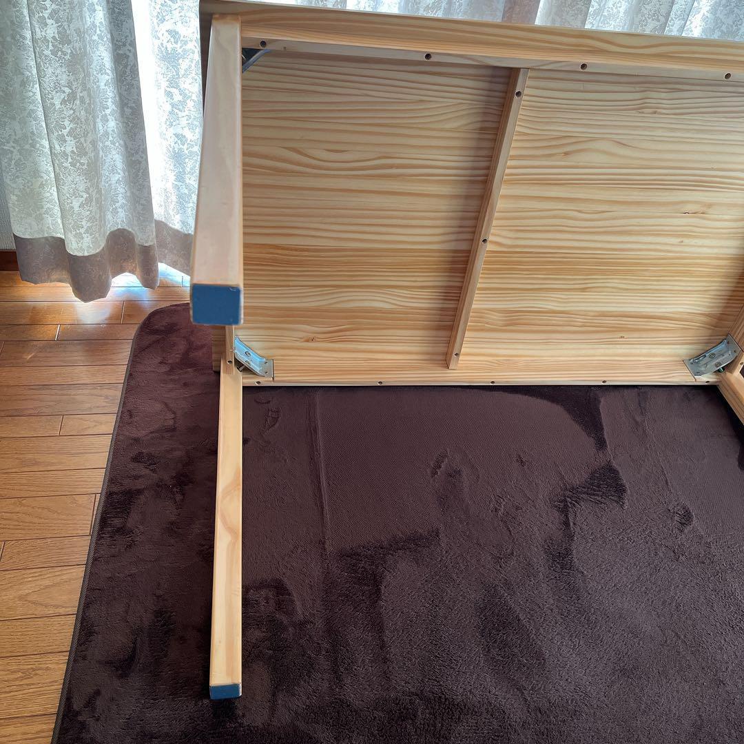 ワイド 118cm】パイン 無垢材 ダイニングテーブル ナチュラル