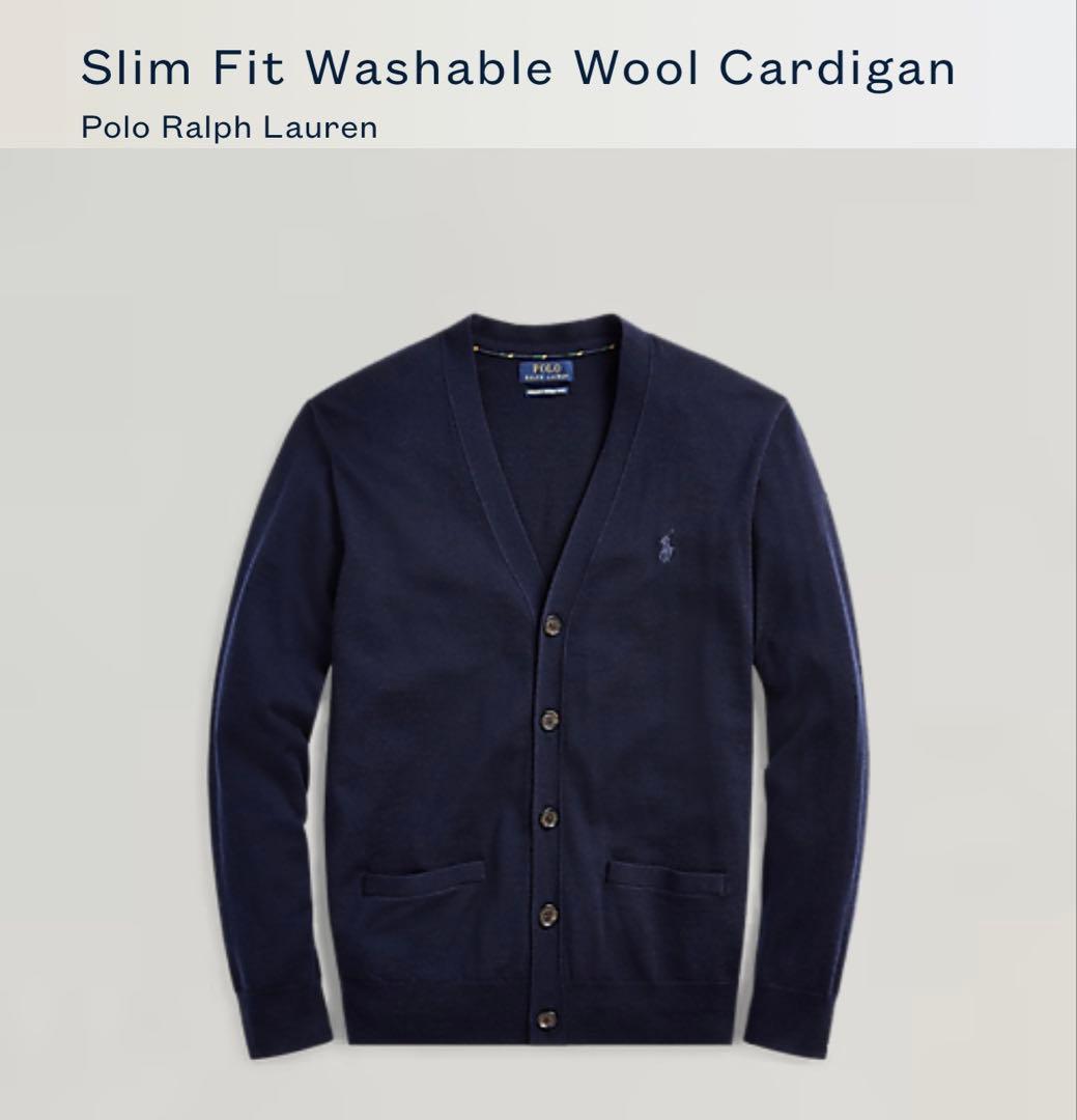 現行QRタグ・美品 ラルフローレン ウォッシャブルニット カーディガン