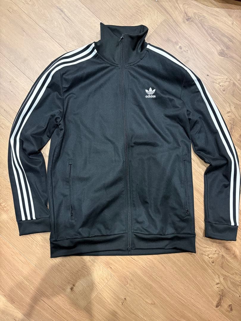 adidas アディダス　ベッケンバウアートラックトップジャケット　ジャージ黒