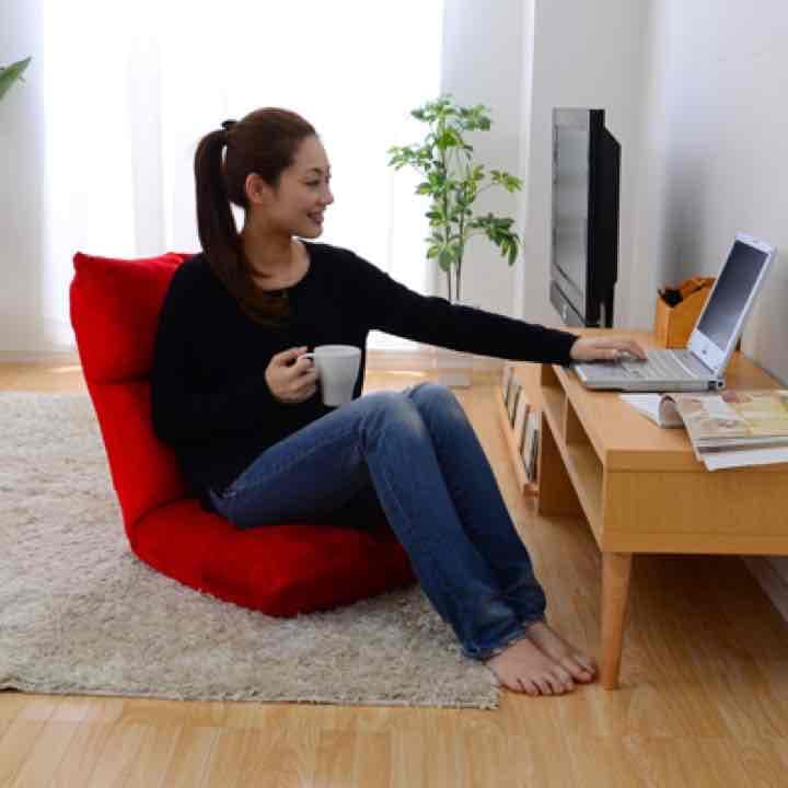 低反発座椅子　BL/GN/LPK/PK/RD/WH