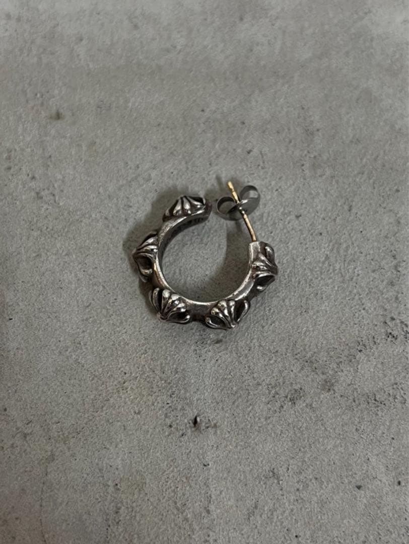 Chrome Hearts HOOP CROSS SML ピアス