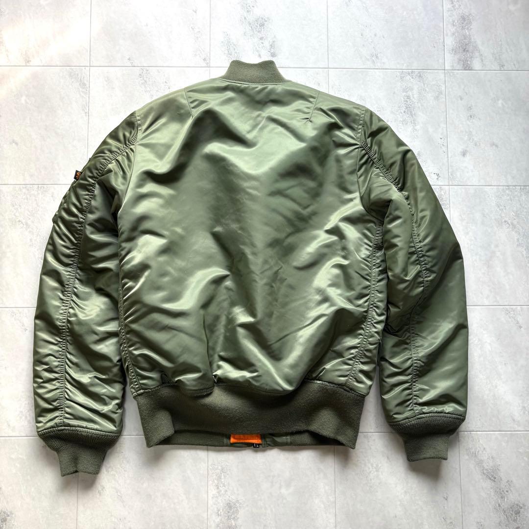 【00s】アルファ MA-1 フライトジャケット 短丈 リバーシブル 中綿 M