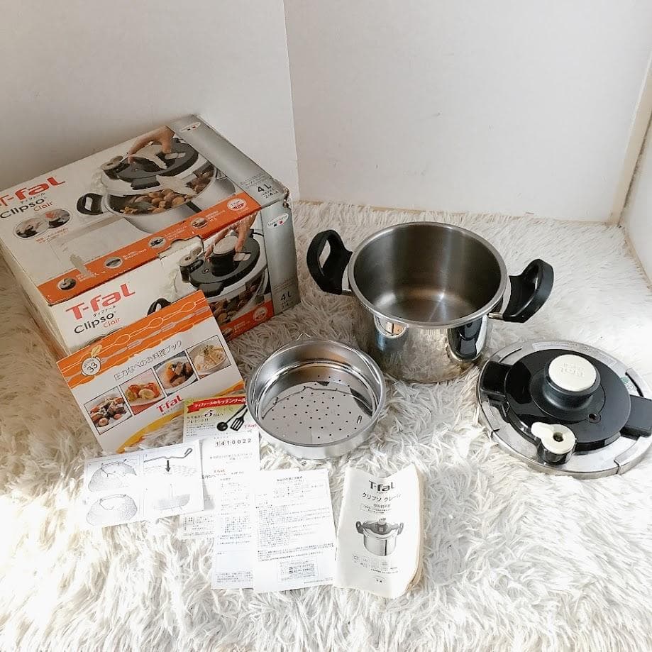t-fal 圧力なべ クリプソ クレール 4L 4合サイズ 2-4人用