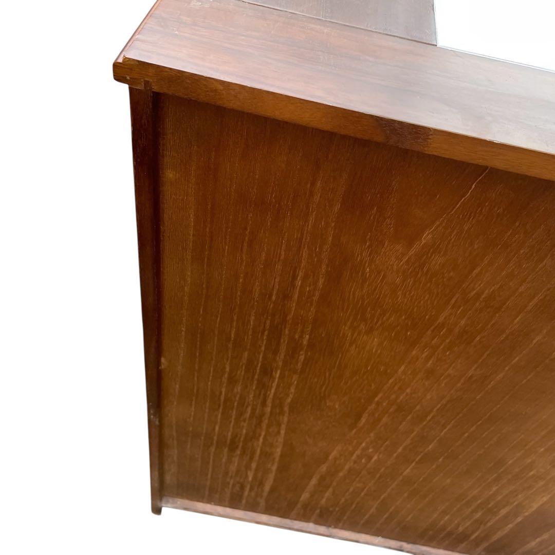 カントリー　キッチンカウンター ダストボックス 木製 キャスター付き　ゴミ箱付き