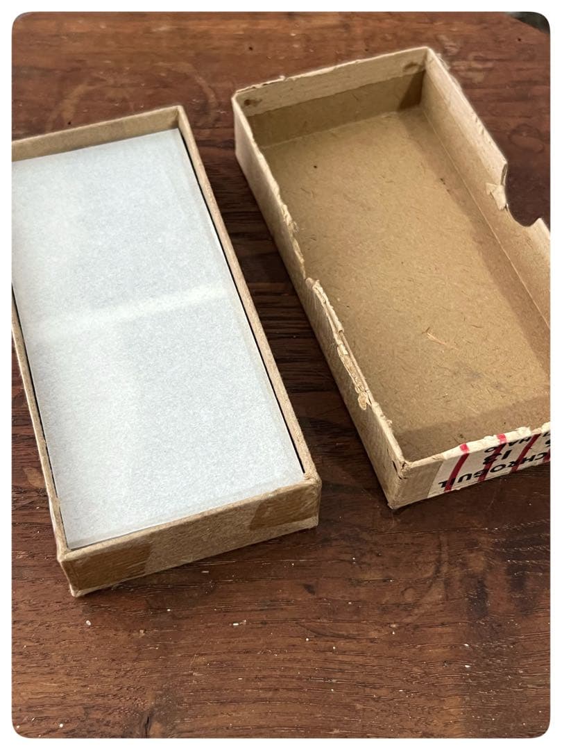 Guilleminot製　ガラス乾板と木製デュアルレンズ装置