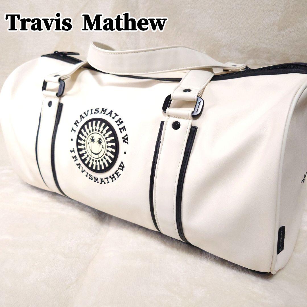 【極美品・完売品】トラビスマシュー ボストンバック 24AW ゴルフ デカロゴ