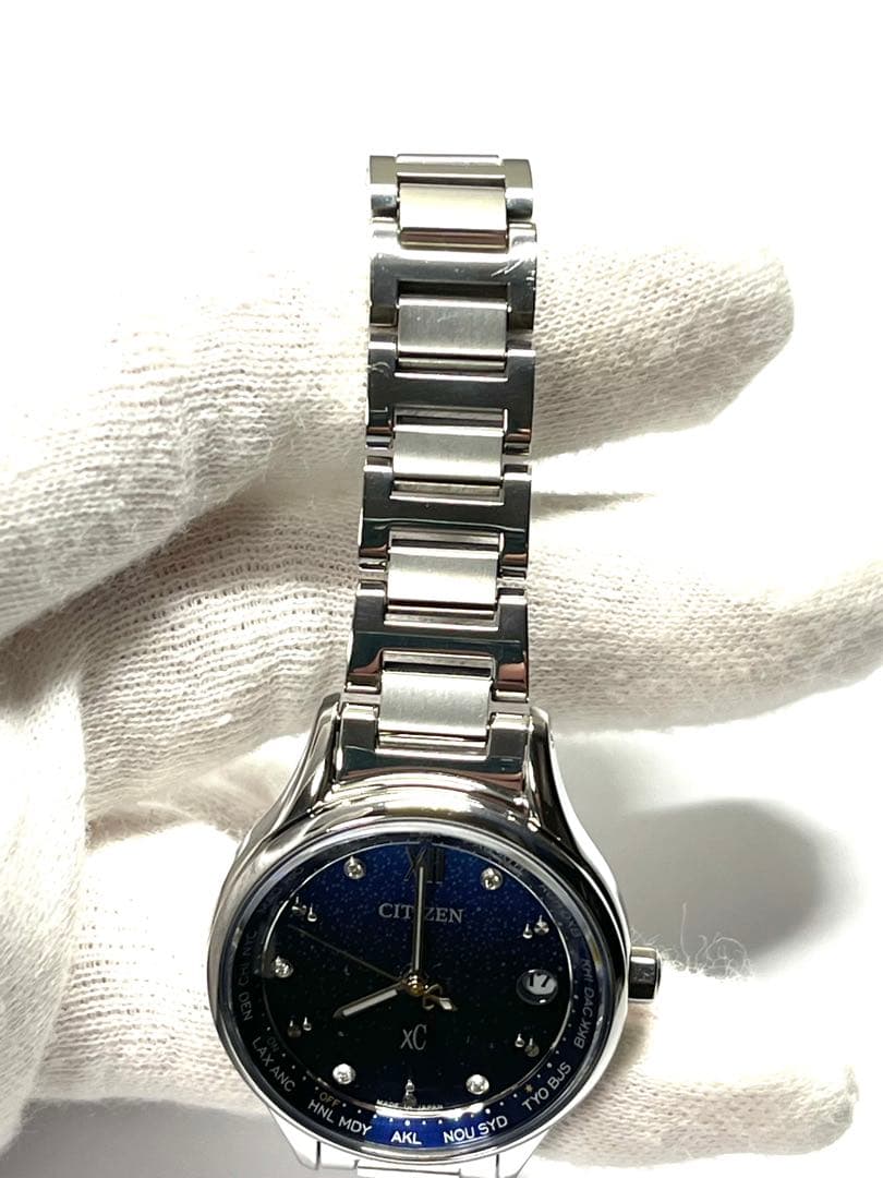 xCクロスシーCitizen EC1160-62L レディース腕時計チタン美品
