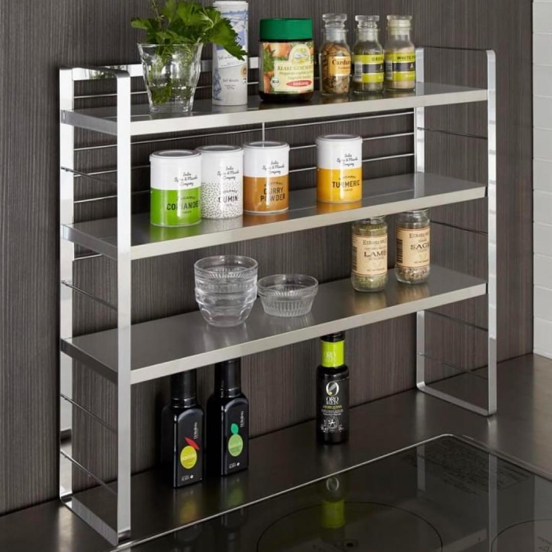 40184 ステンレス棚 スパイスラック ワイド