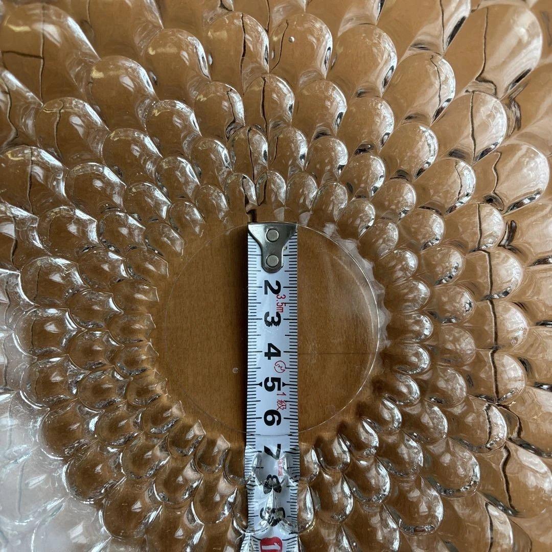 ガラス製テクスチャー　中皿　ボウル皿