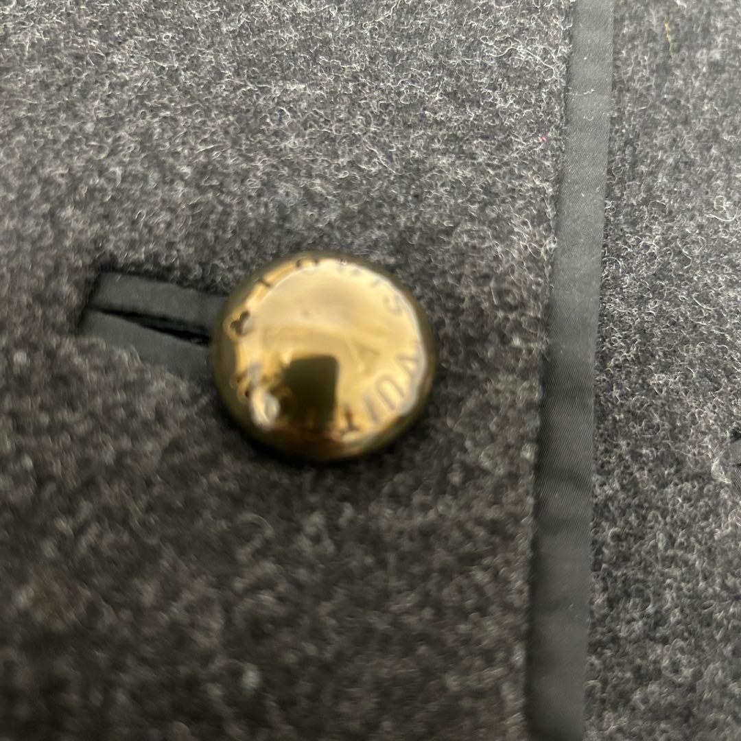 【美品】ルイ・ヴィトン　LOUIS VUITTON ロングコート ノーカラー