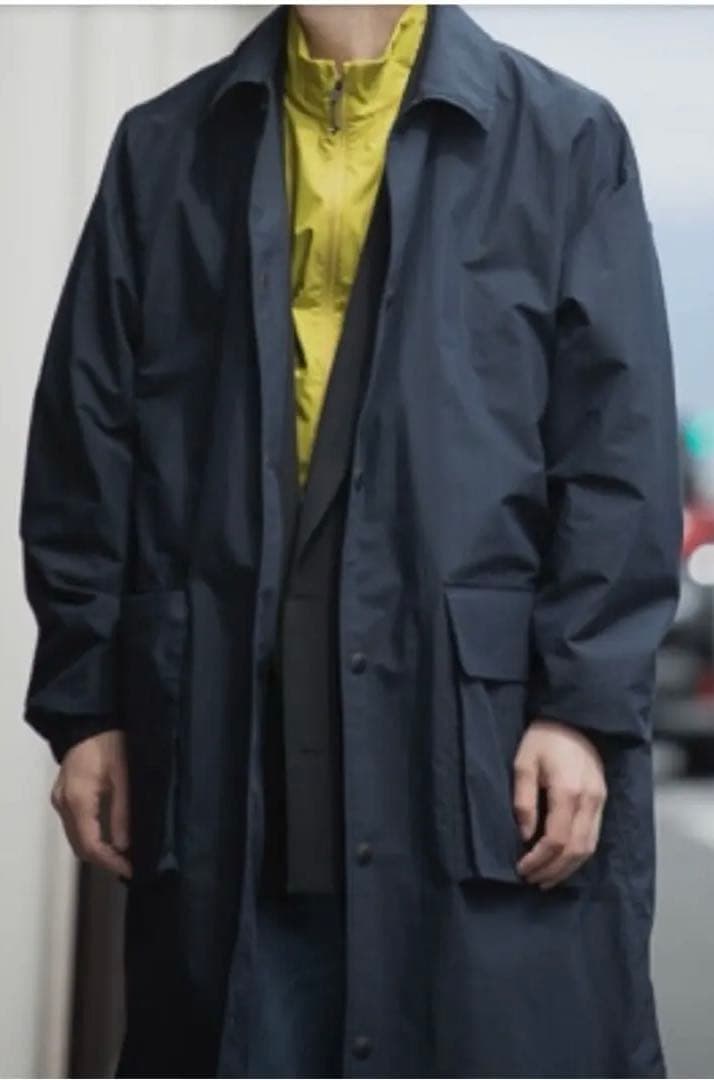 極美品COMM de GARCONS HOMME タイプライター コートNAVY