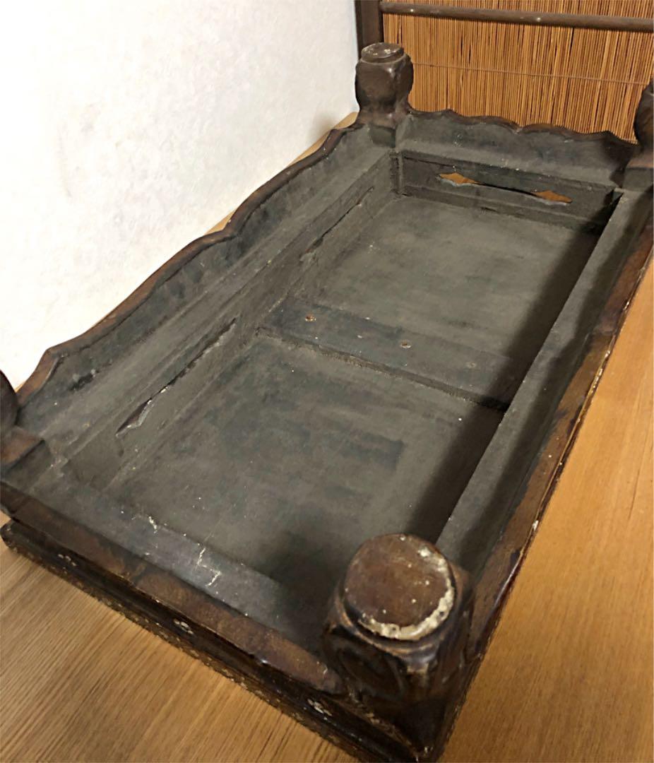 中国美術 香台 花台 時代 花鳥山水人物蒔絵 螺鈿細工 最終値引