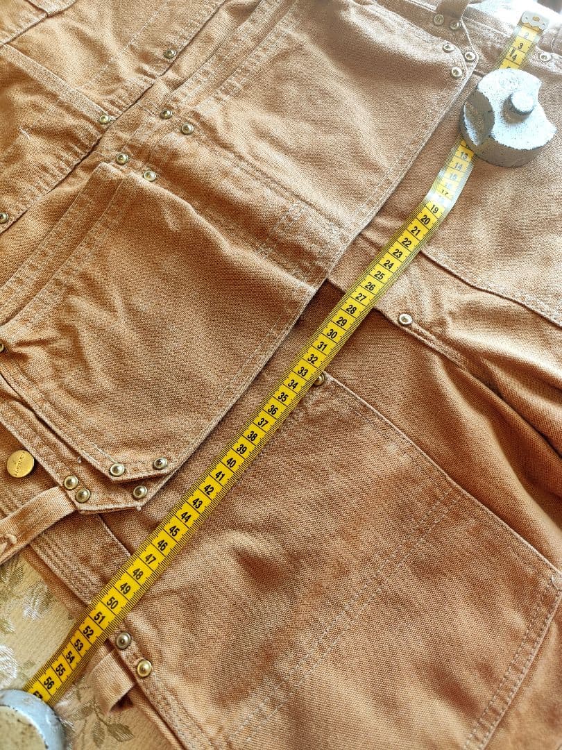 Carhartt ベージュ オーバーオール　エプロン