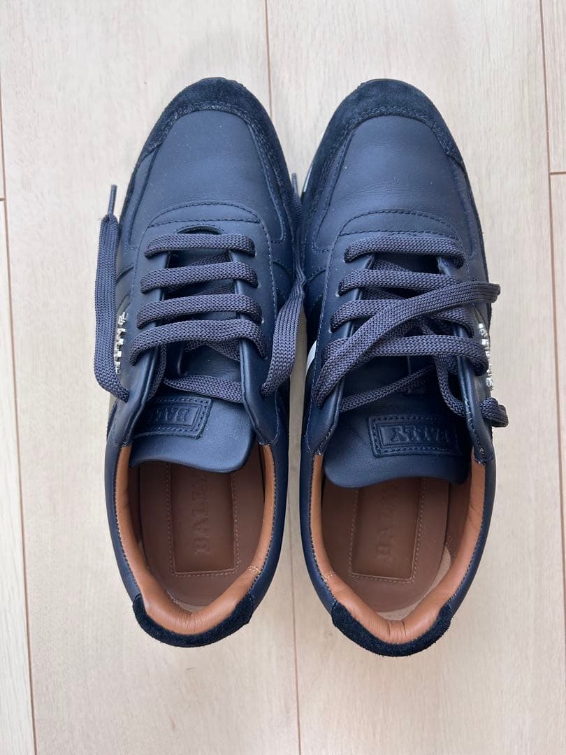 BALLY ネイビー スニーカー　箱保存袋付き