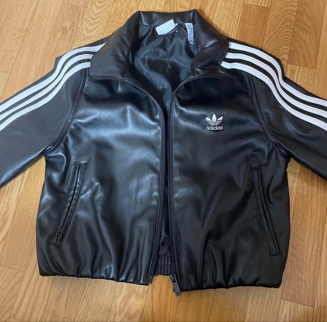 adidasレザージャケットxs
