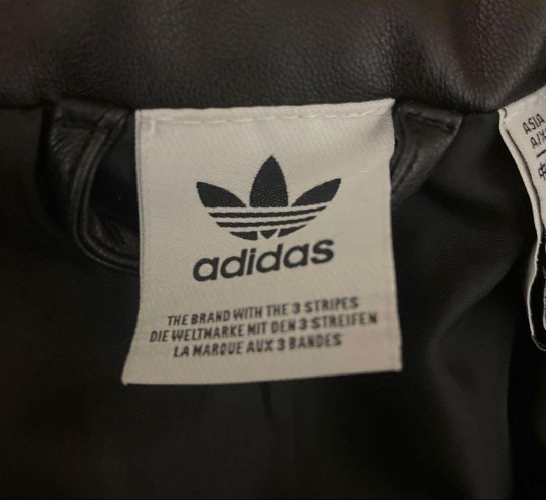 adidasレザージャケットxs