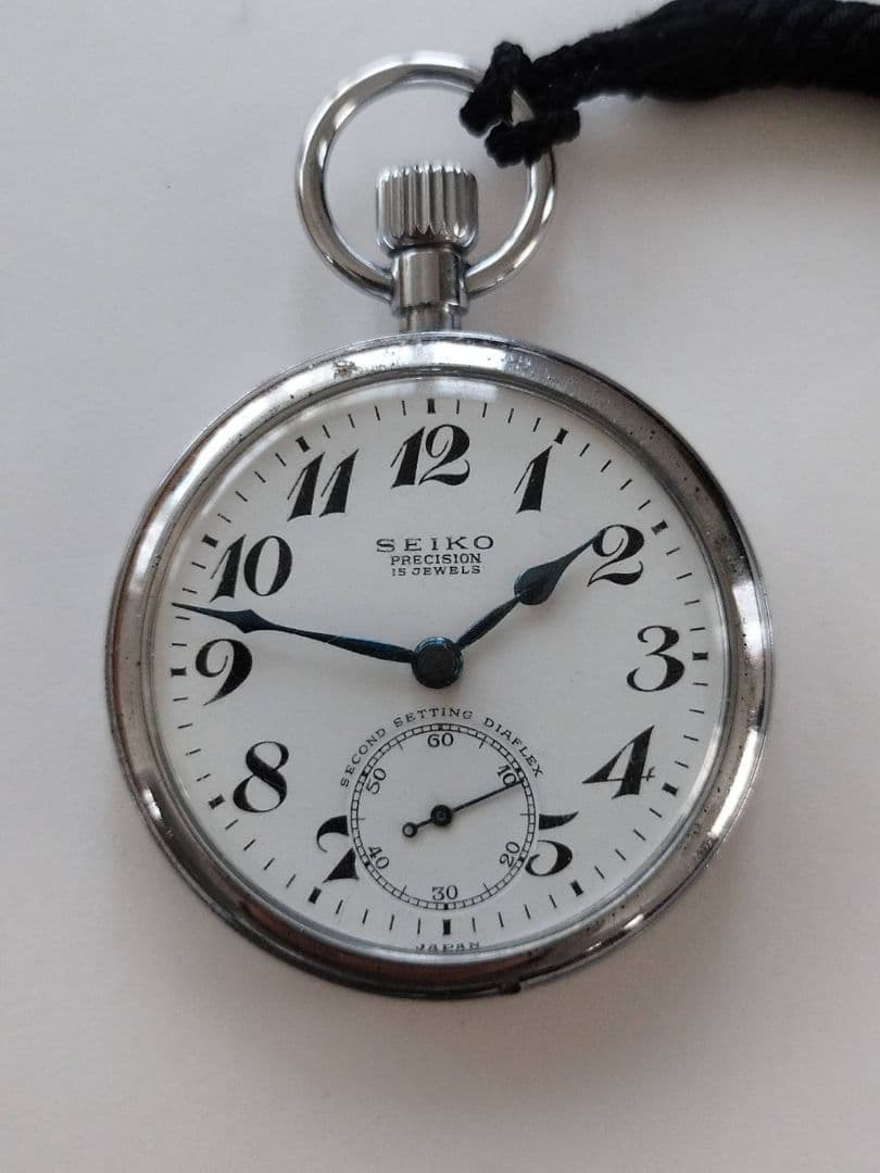 セイコープレシジョン　鉄道懐中時計　 手巻きアンティーク希少品