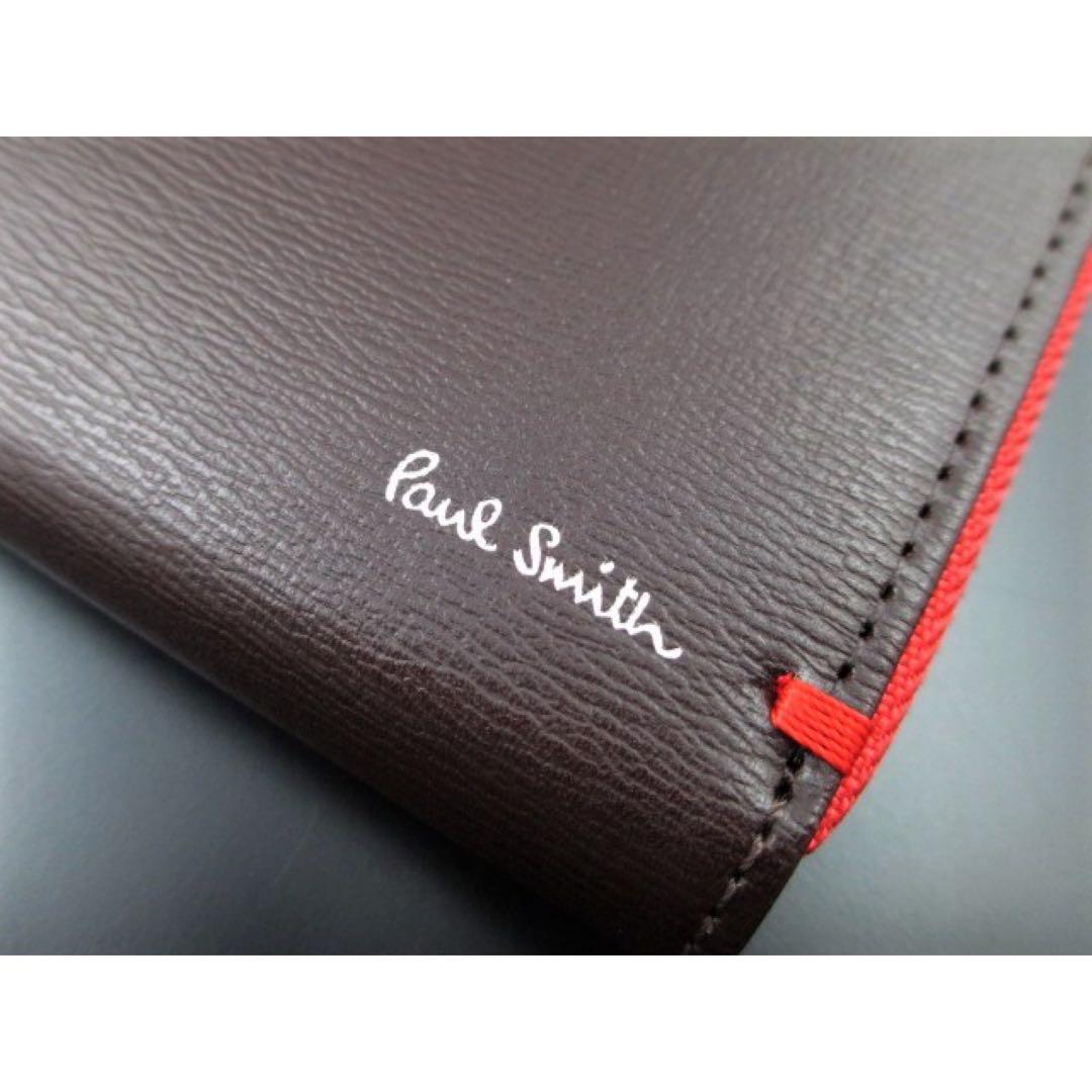 ☆店頭完売☆新品☆箱付 ポールスミス 人気カラーファスナー 長財布 チョコ☆