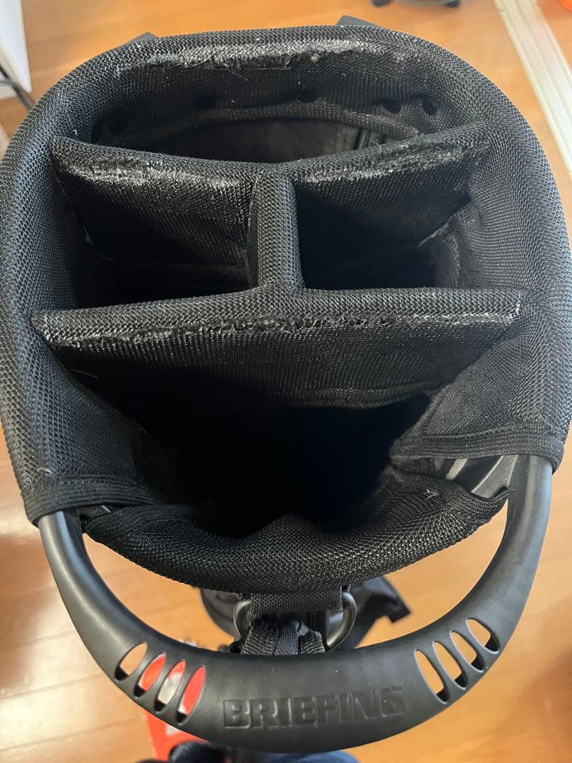 BRIEFING キャディバッグ ブラック/レッド