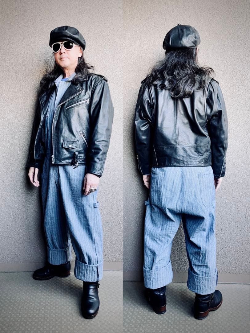 80〜90s vintage GOLDEN FLEECE ライダースジャケット