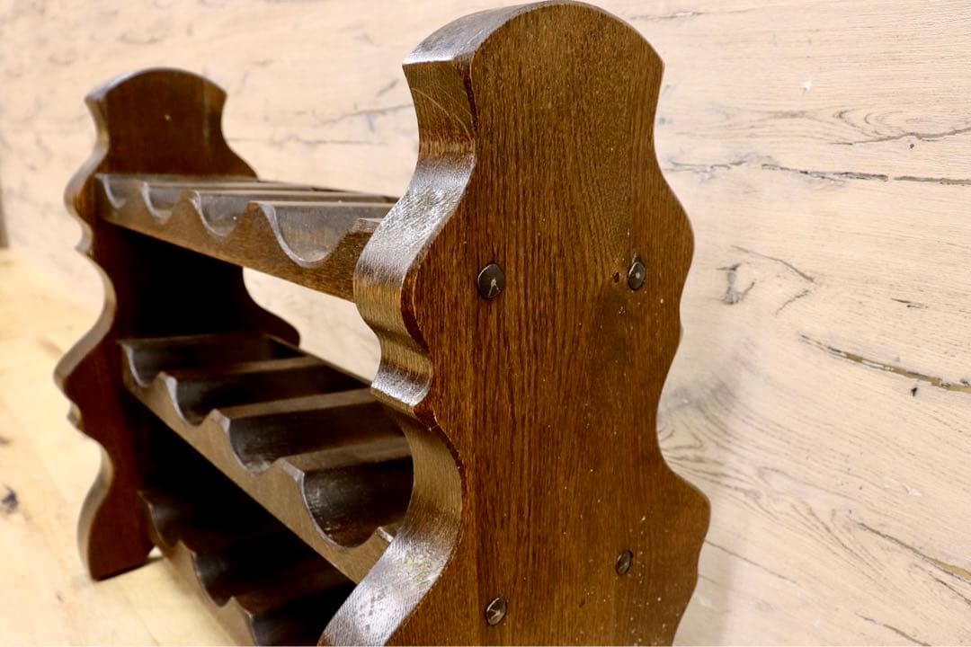 GMIH210○木製ワインラック 3段 アンティーク ワインホルダー ヨーロピ