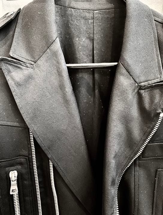 希少 Balmain バルマン サマーウール ライダーズジャケット