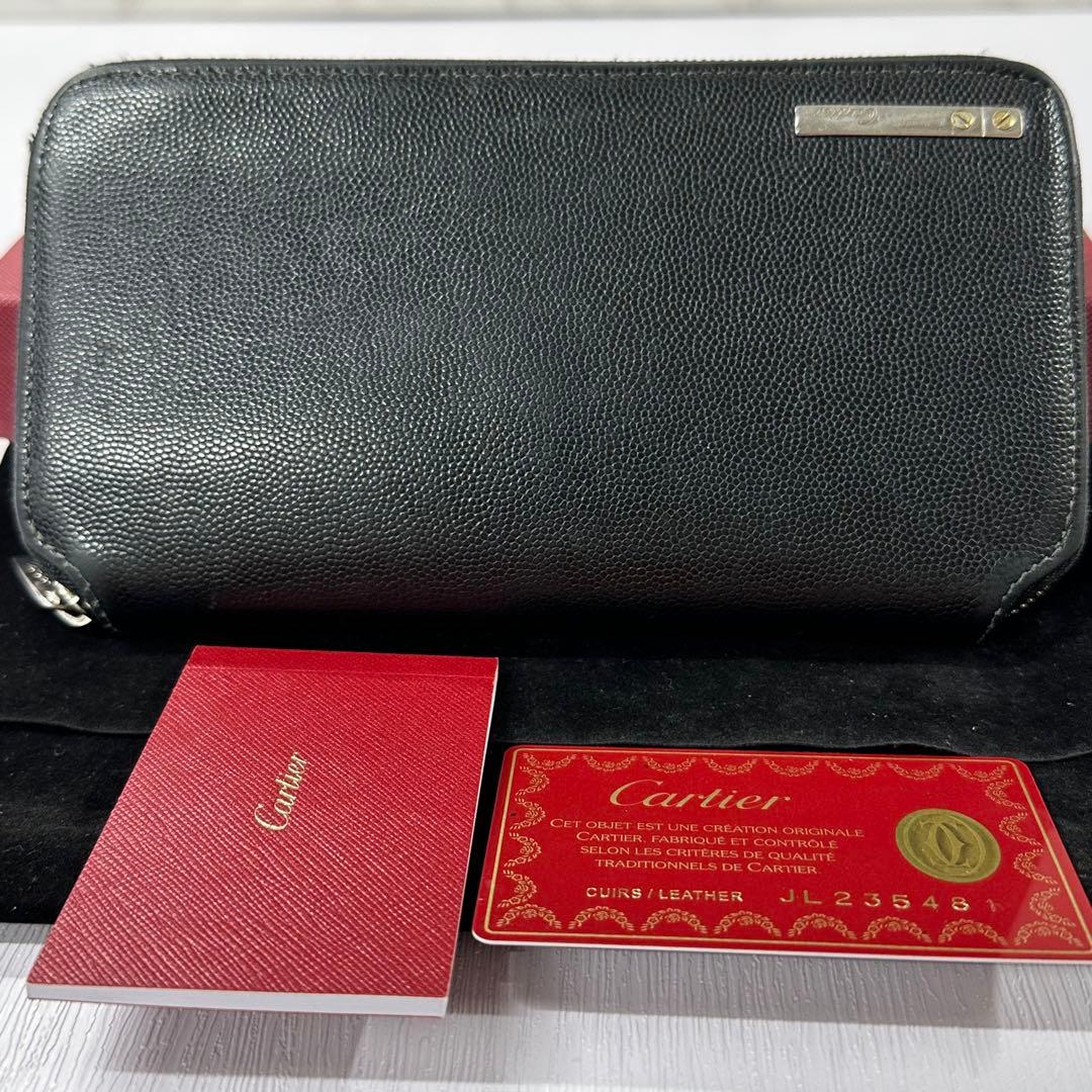 新品同様‼️ カルティエ　Cartier サントス　長財布　ジッピーウォレット
