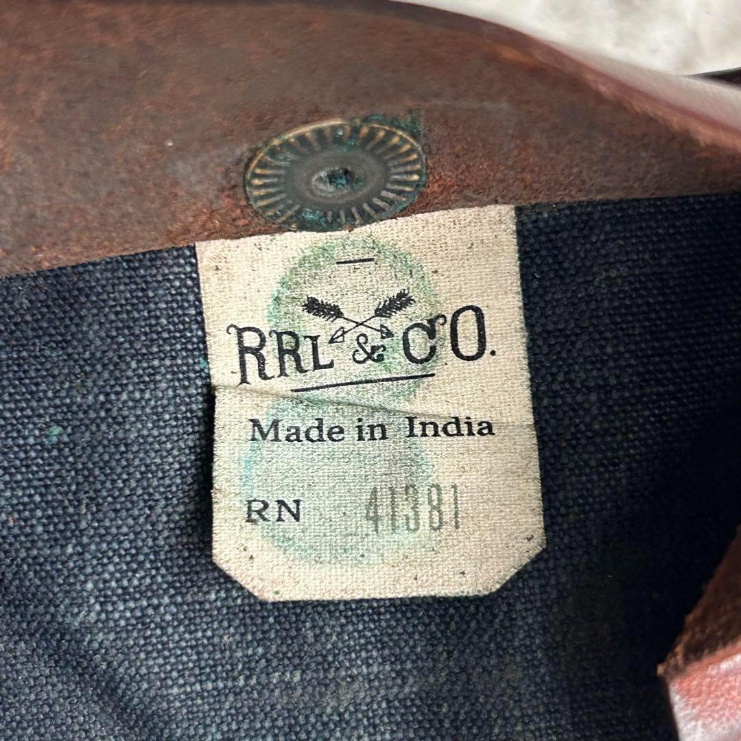 【激レア】ダブルアールエル ケース 小銭入れ レザー コンチョボタン 茶色