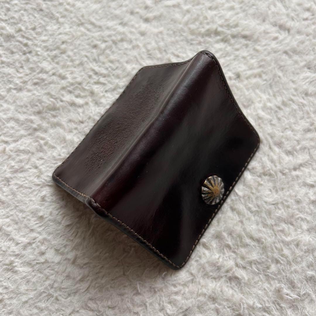 【激レア】ダブルアールエル ケース 小銭入れ レザー コンチョボタン 茶色