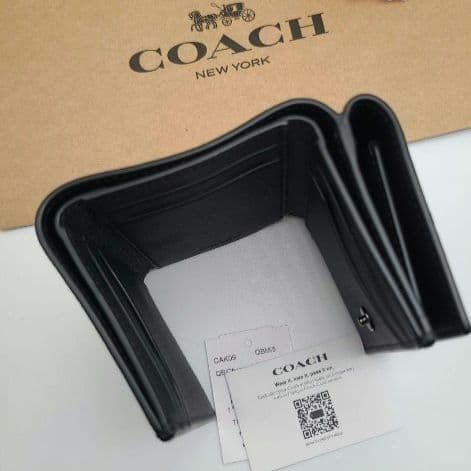 新商品　COACH　コーチ　折り財布　三つ折り財布　シグネチャー　正規品
