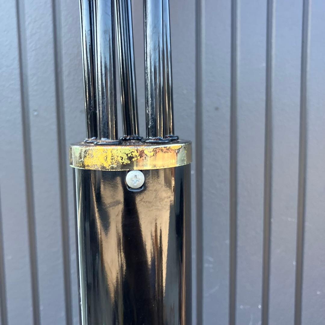 アンティーク ロータスモチーフ アイアンフレーム 5灯フロアライト スタンド