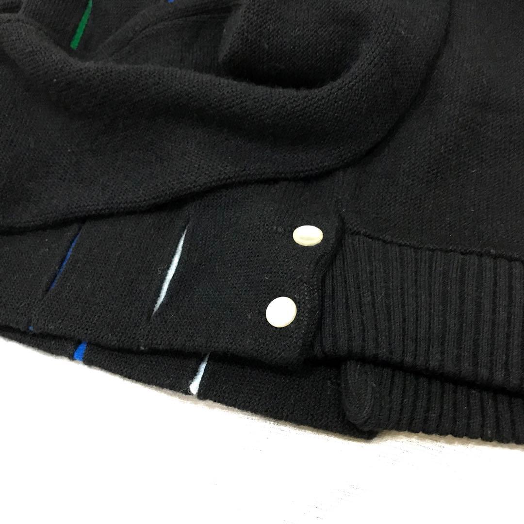 60s ビンテージ Campus ストライプ アクリルカーディガン USA製