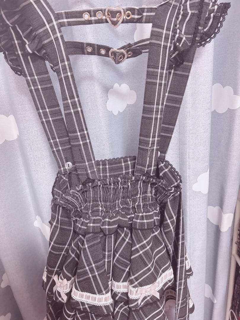 LIZLISA スカパン 黒×ピンク