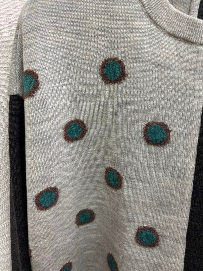 ☆新品☆ M.＆KYOKO モヘヤ混アシンメトリーデザイン ニットチュニック