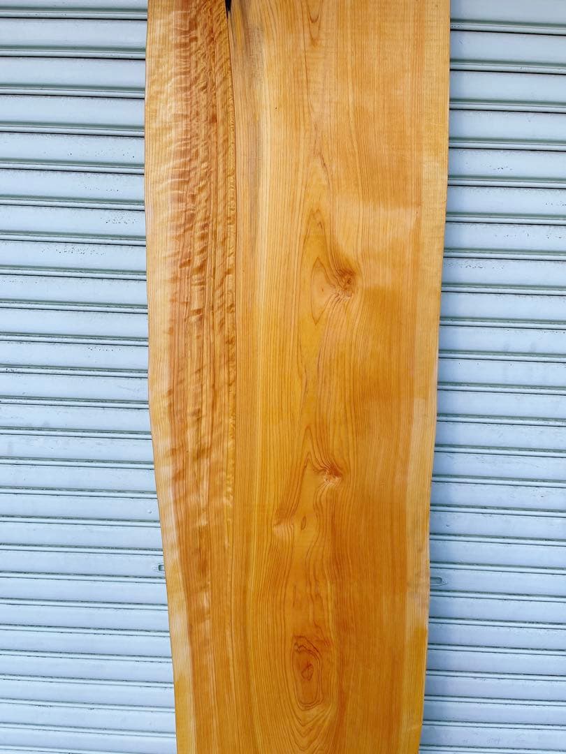 天然檜　一枚板　デスク/テーブル/カウンターテーブル/パソコン机