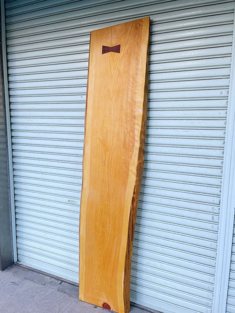 天然檜　一枚板　デスク/テーブル/カウンターテーブル/パソコン机