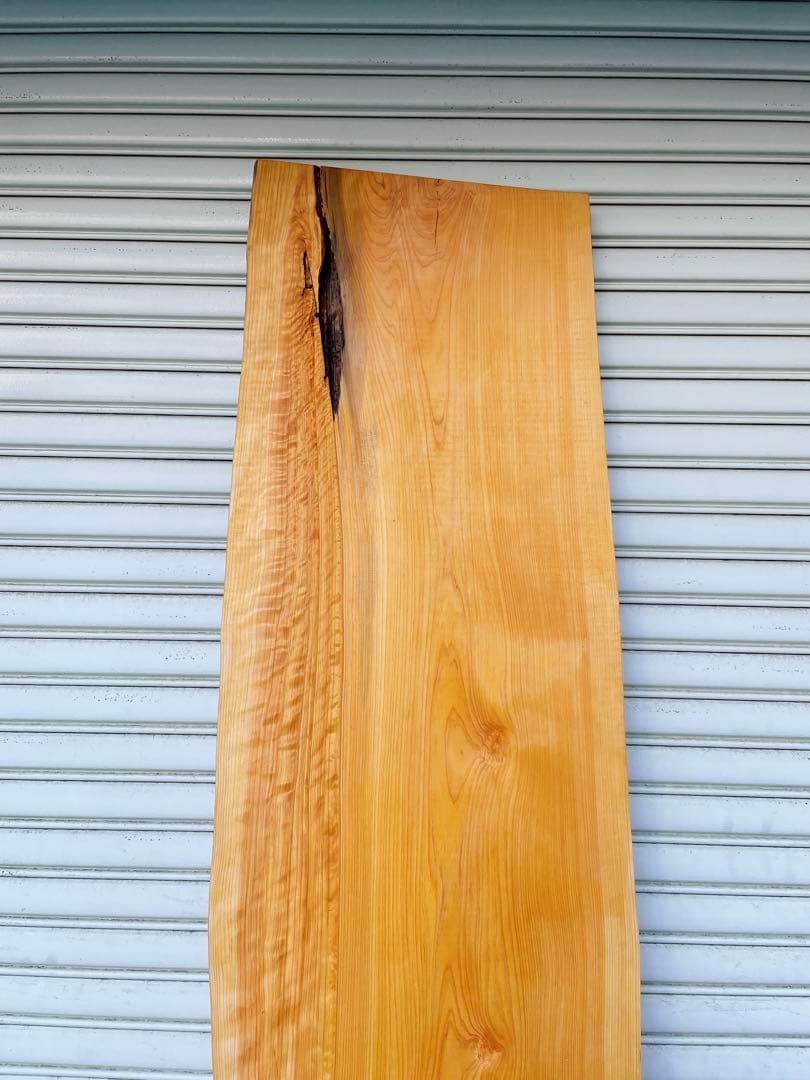 天然檜　一枚板　デスク/テーブル/カウンターテーブル/パソコン机