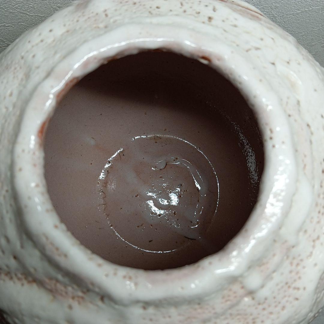 志野焼　美濃古窯　桔梗屋窯　五代目　小三郎　壺　花瓶　陶器