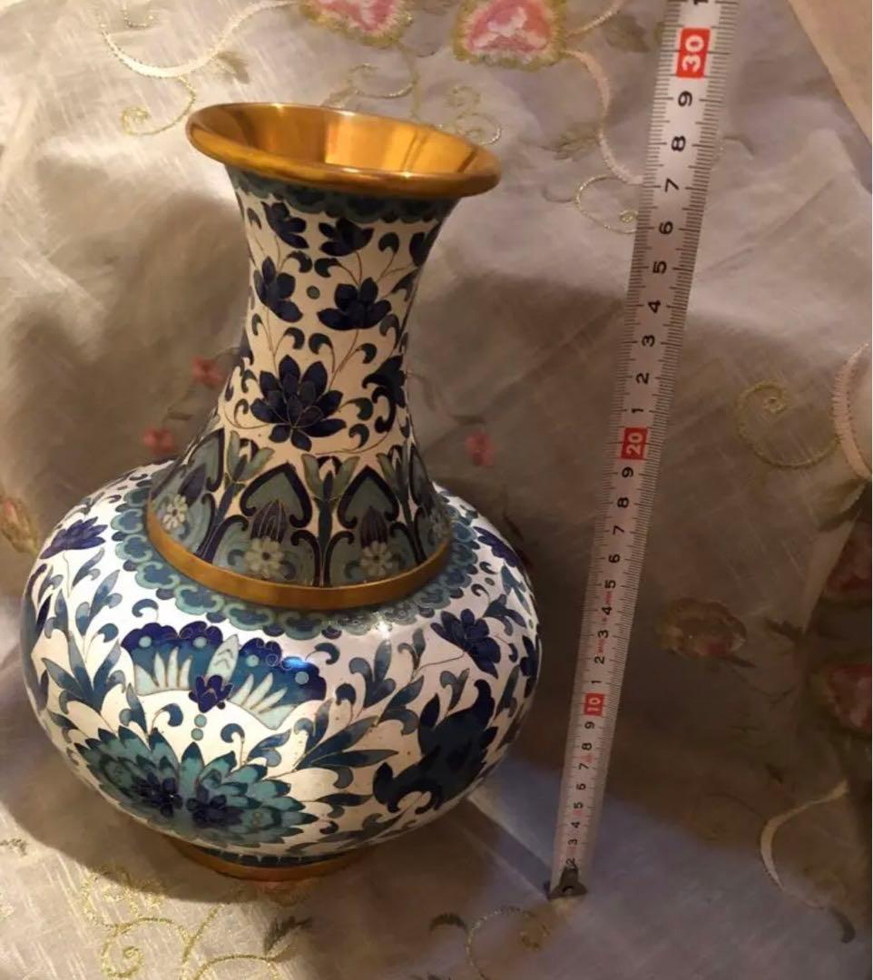 古い七宝焼き花瓶