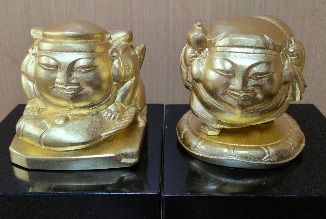 【彫刻家 平櫛田中】 恵比寿・大黒天尊像 ブロンズ像