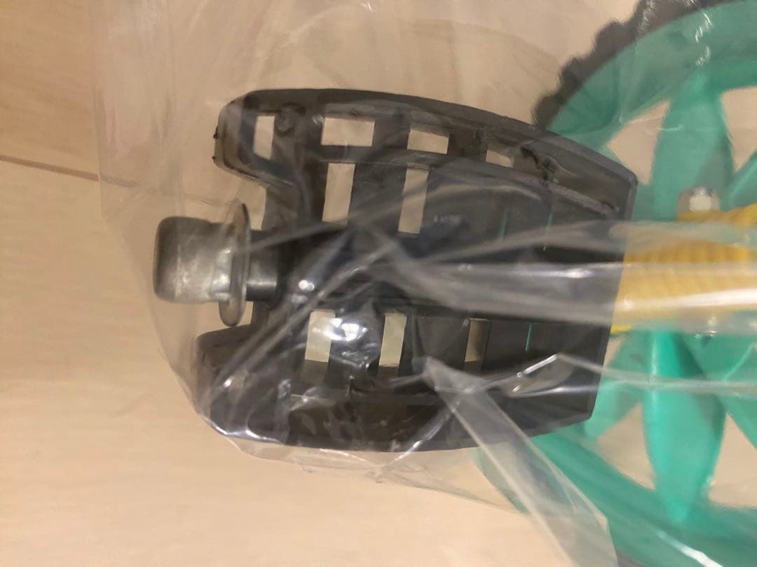 三輪車 ブルー　昭和レトロ　キッズサイクル　豆ダッシュ　トレーニング自転車