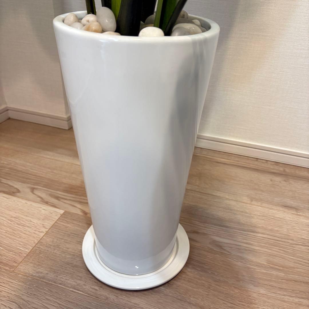 【美品】ストレリチア スリムプランター プリマ 観葉植物 フェイクグリーン