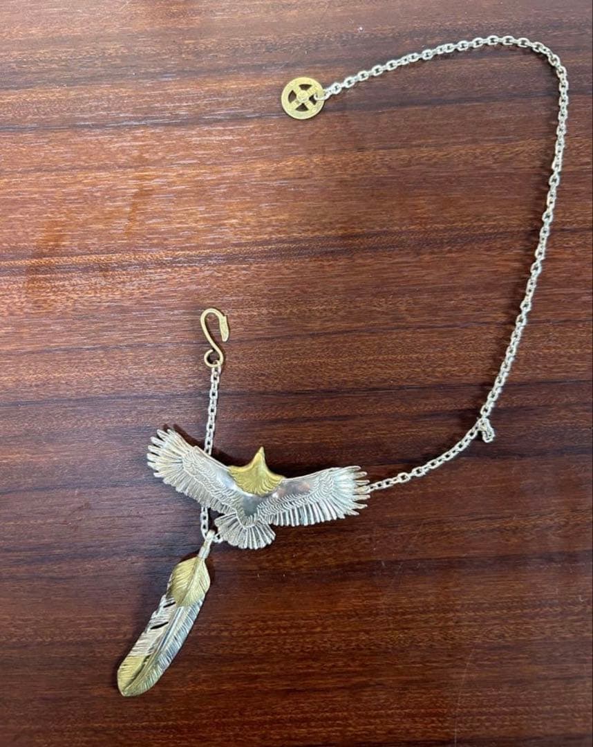イーグル　フェザー　ネックレス　925 インディアン　ナバホ