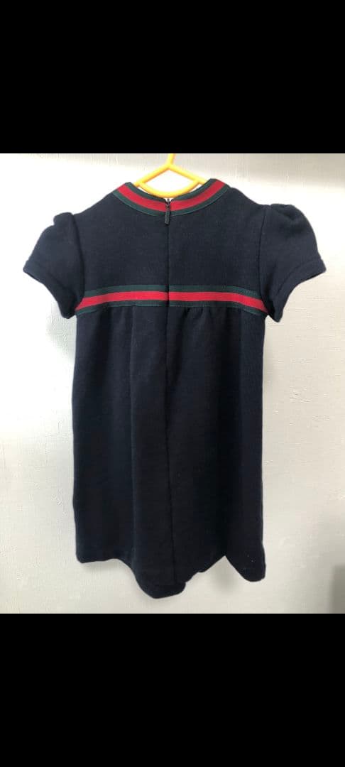 ★はちがつ★GUCCI ネイビー リボン付き ワンピース