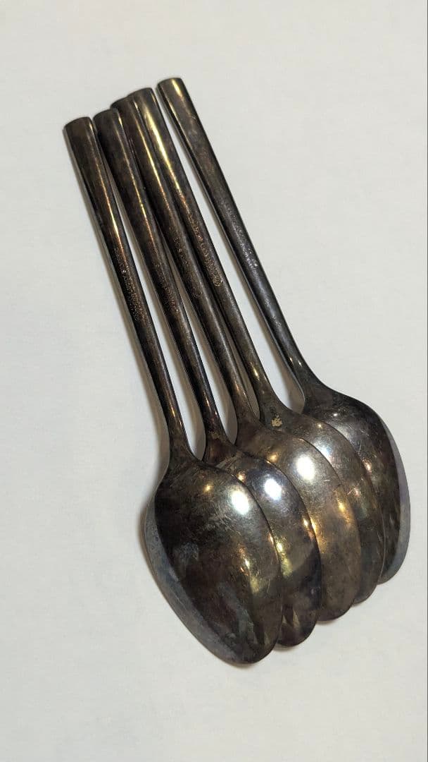 LUCKY SILVERED スプーン 5本セット 骨董　Luckywood