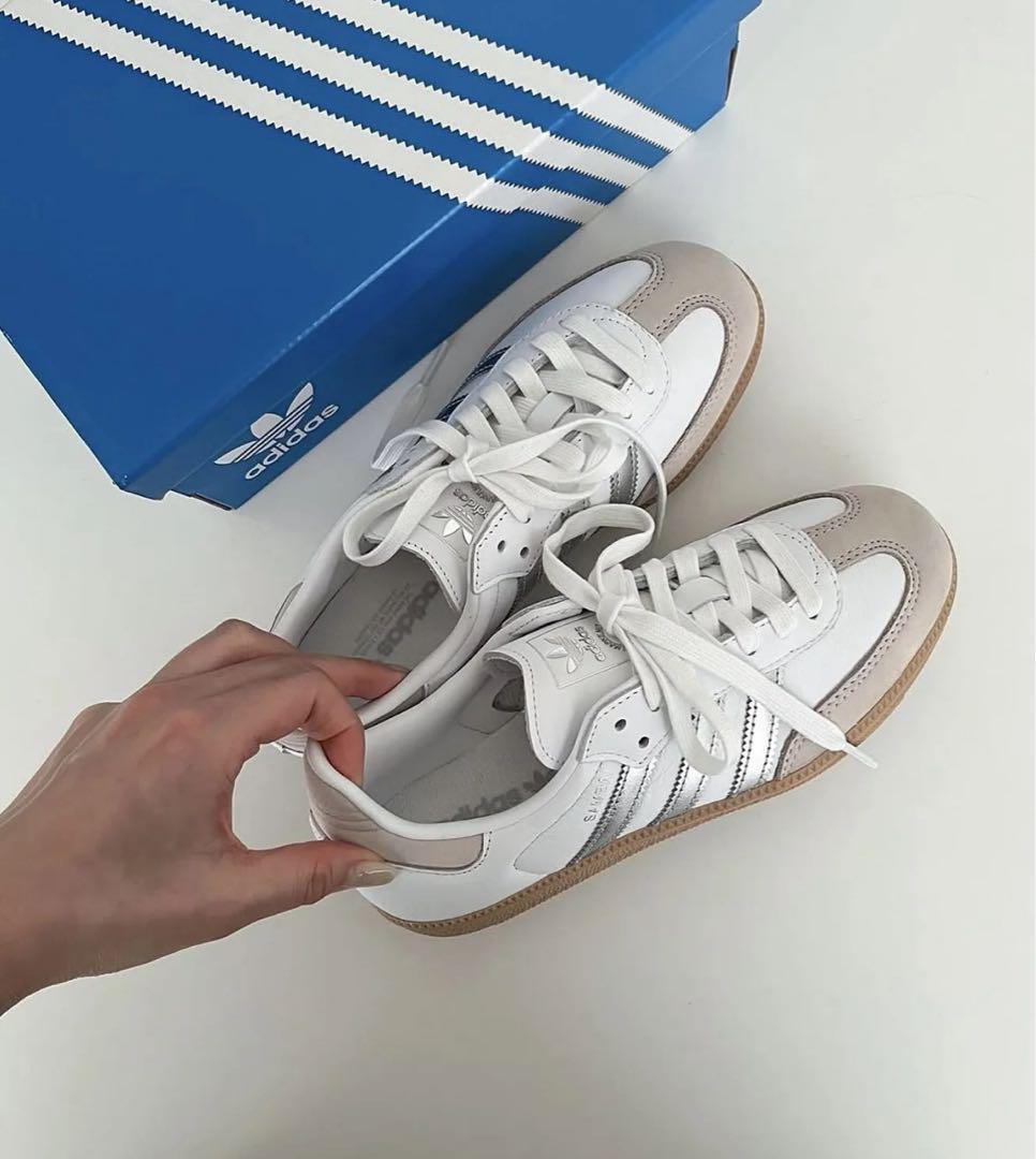 【早期完売】Adidas＊SAMBA OG Silver White 24