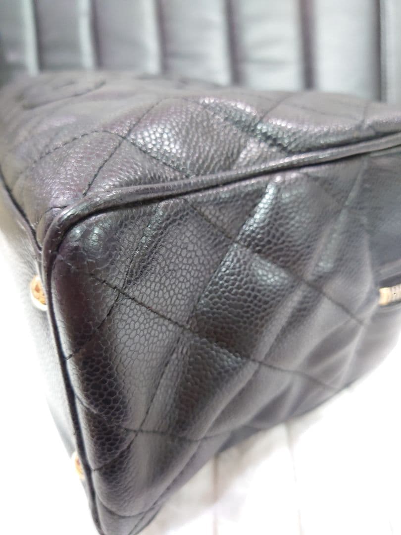 美品　シャネル　キャビアスキン　マトラッセボストンバック　9番台!!