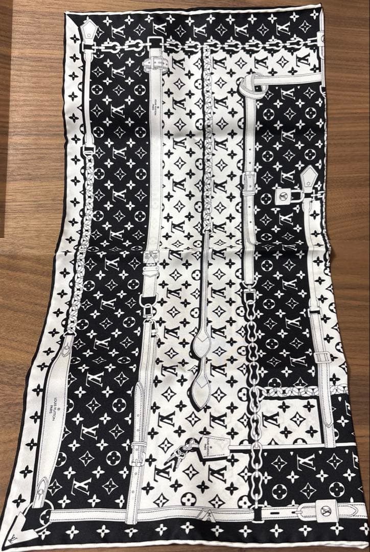 ルイヴィトン カレ バンダナ モノグラム コンフィデンシャル　スカーフ