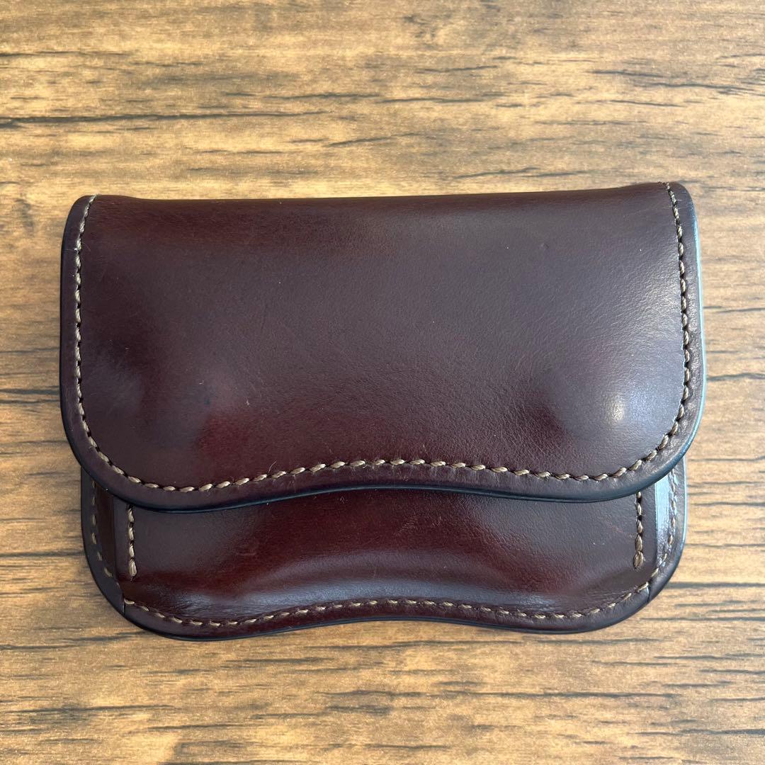 【希少】LAST CROPS タング バーガンディ ブッテーロ 革鳴き有