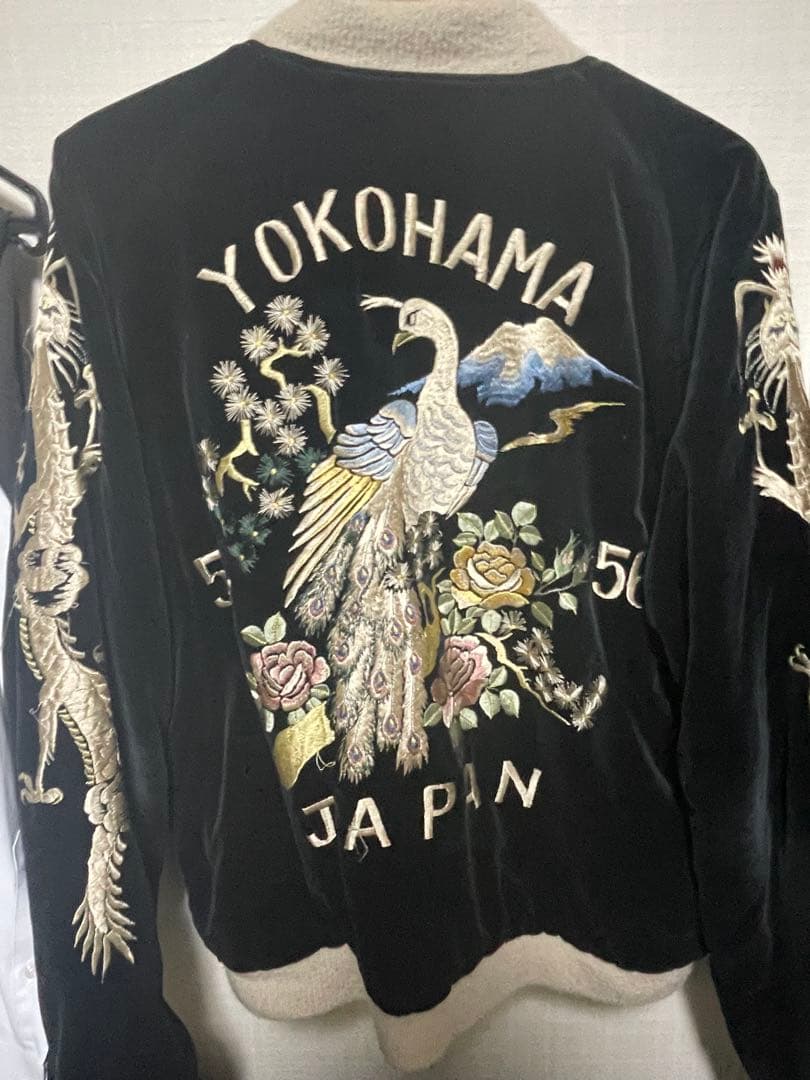 ビームス　リバーシブル　スカジャン